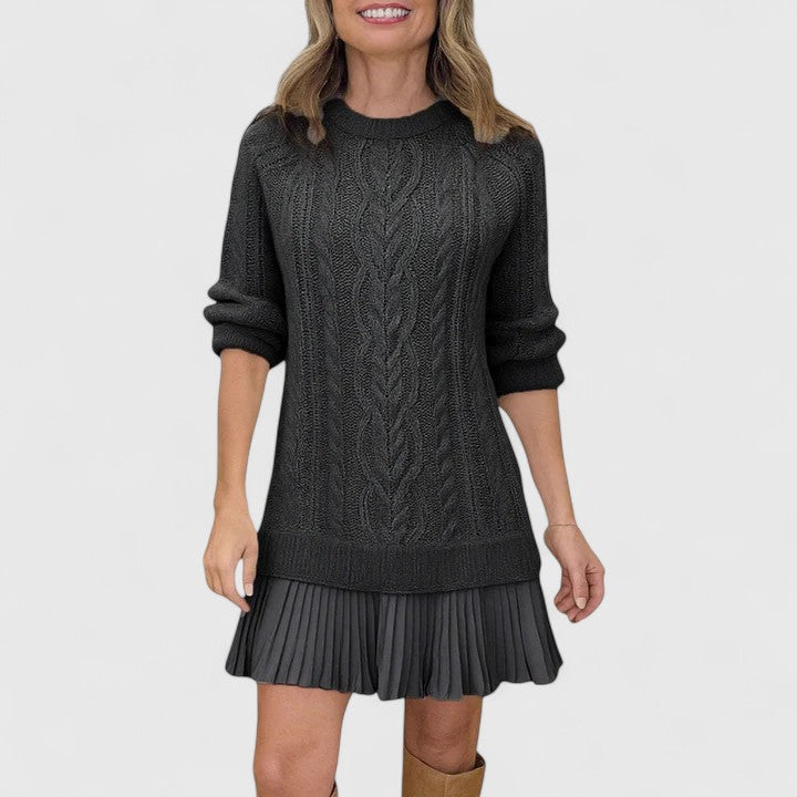 Ashlyndora | Vestido de Suéter Elegante