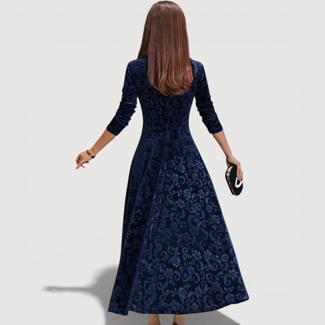 JILLIAN – VESTIDO DE VELVET ELEGANTE