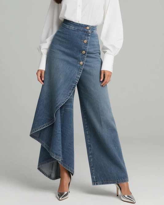 Noemi™ | Pantalón-Falda Asimétrico