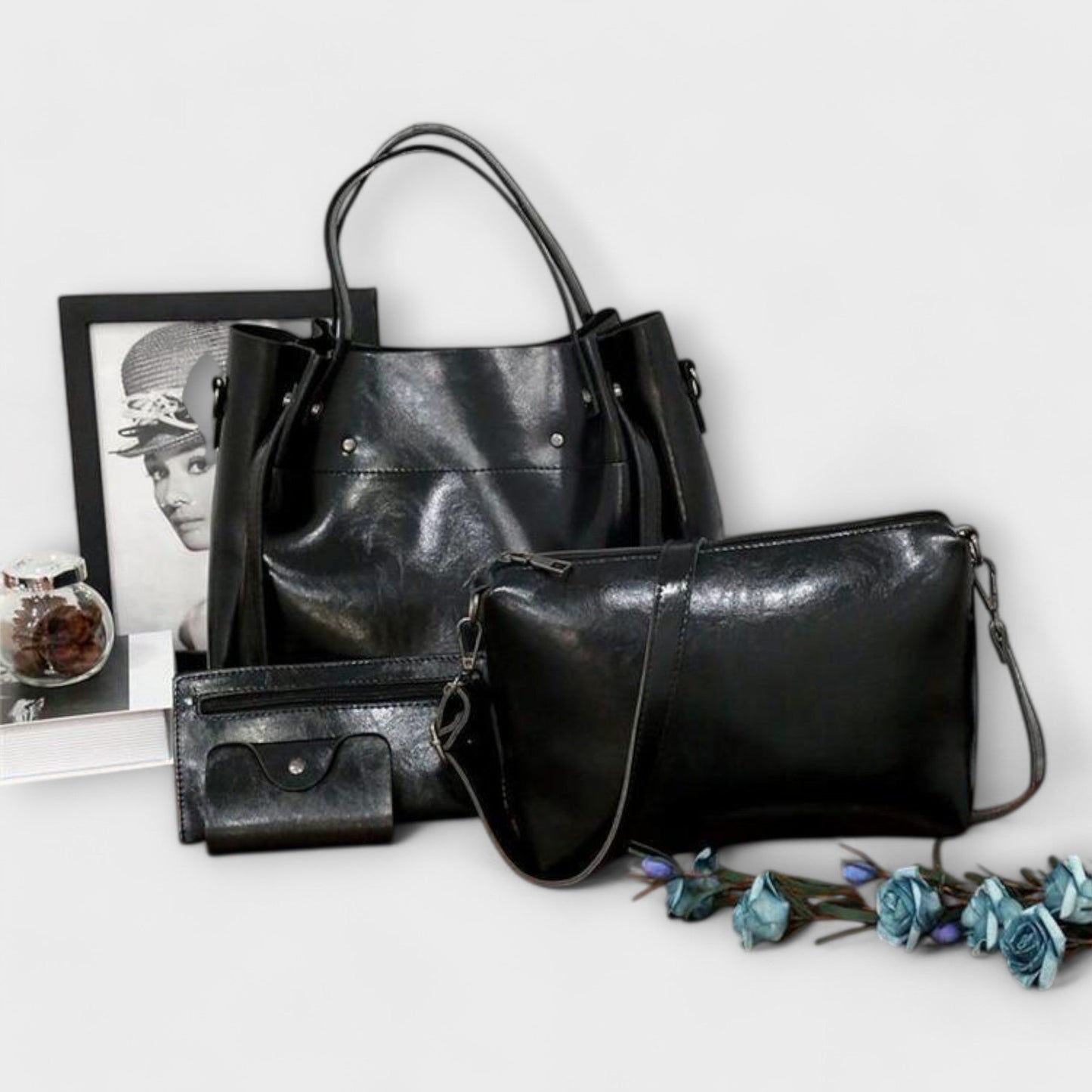 Juna | Set de Bolsos Vintage de 4 Piezas