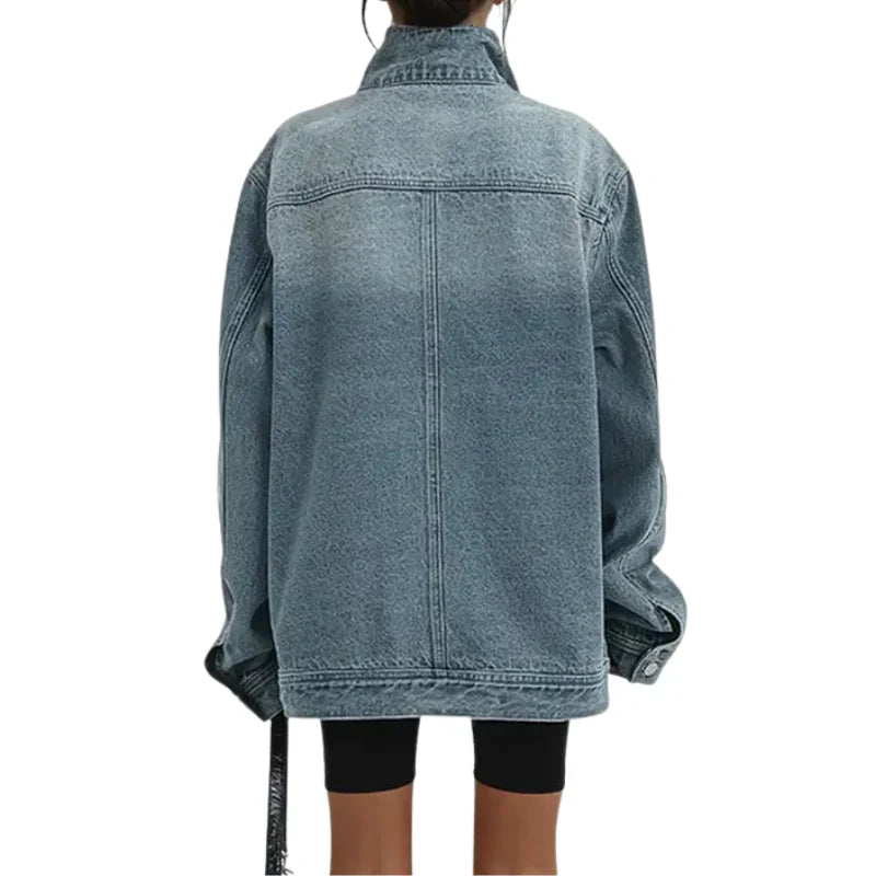 Cleo™ - Chaqueta asimétrica urbana con botones