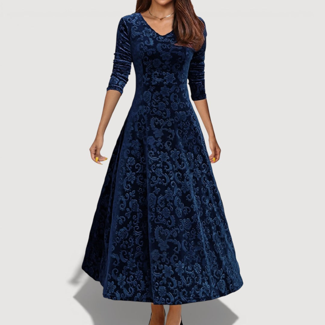 JILLIAN – VESTIDO DE VELVET ELEGANTE