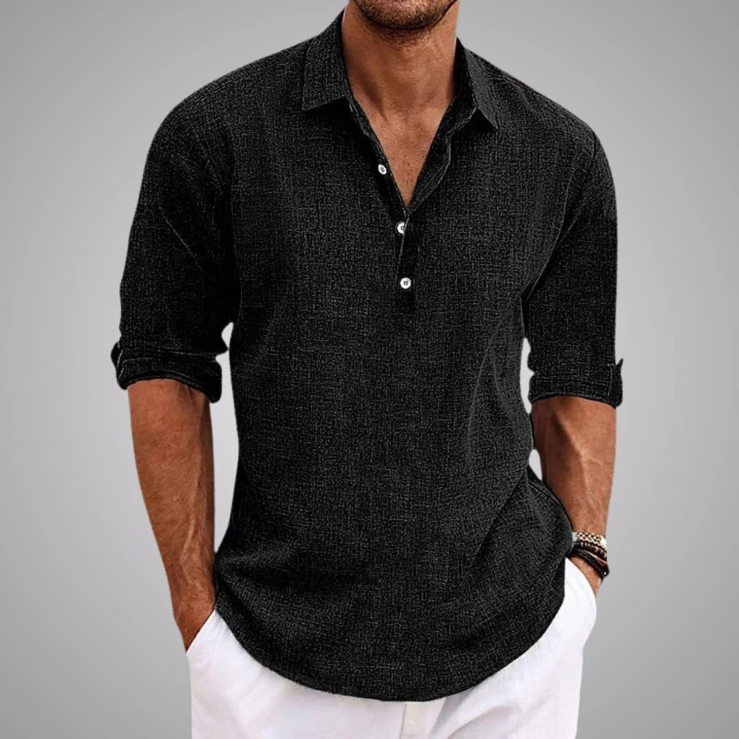CAMISA LINO CUELLO MAO