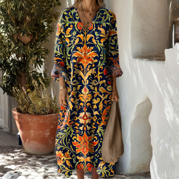 Nora™ - Vestido de Lino Acogedor