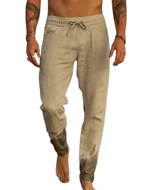 Pantalones de playa de lino